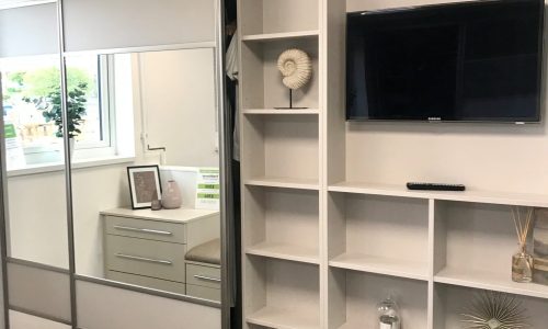 Cashmere TV Chimney Breast Unit (showroom)