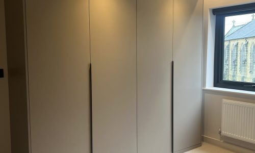 Hinged 4 Door Wardrobe Stone (customers own handles) (1)