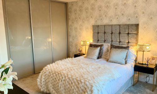 Traditional Arctic Silver Cashmere Wood Cashmere Glass 3 Door