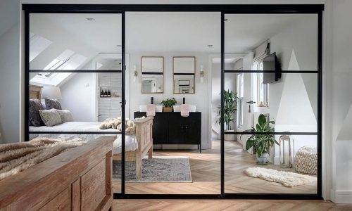 Traditional Black Premium White Plain Mirror