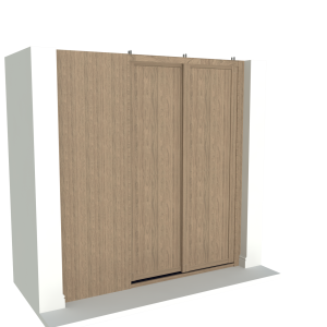 Scribe allowance on shelf battens