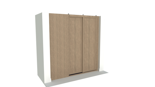 Scribe allowance on shelf battens