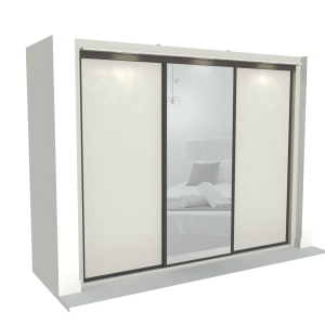 Downstairs wardrobe with interior