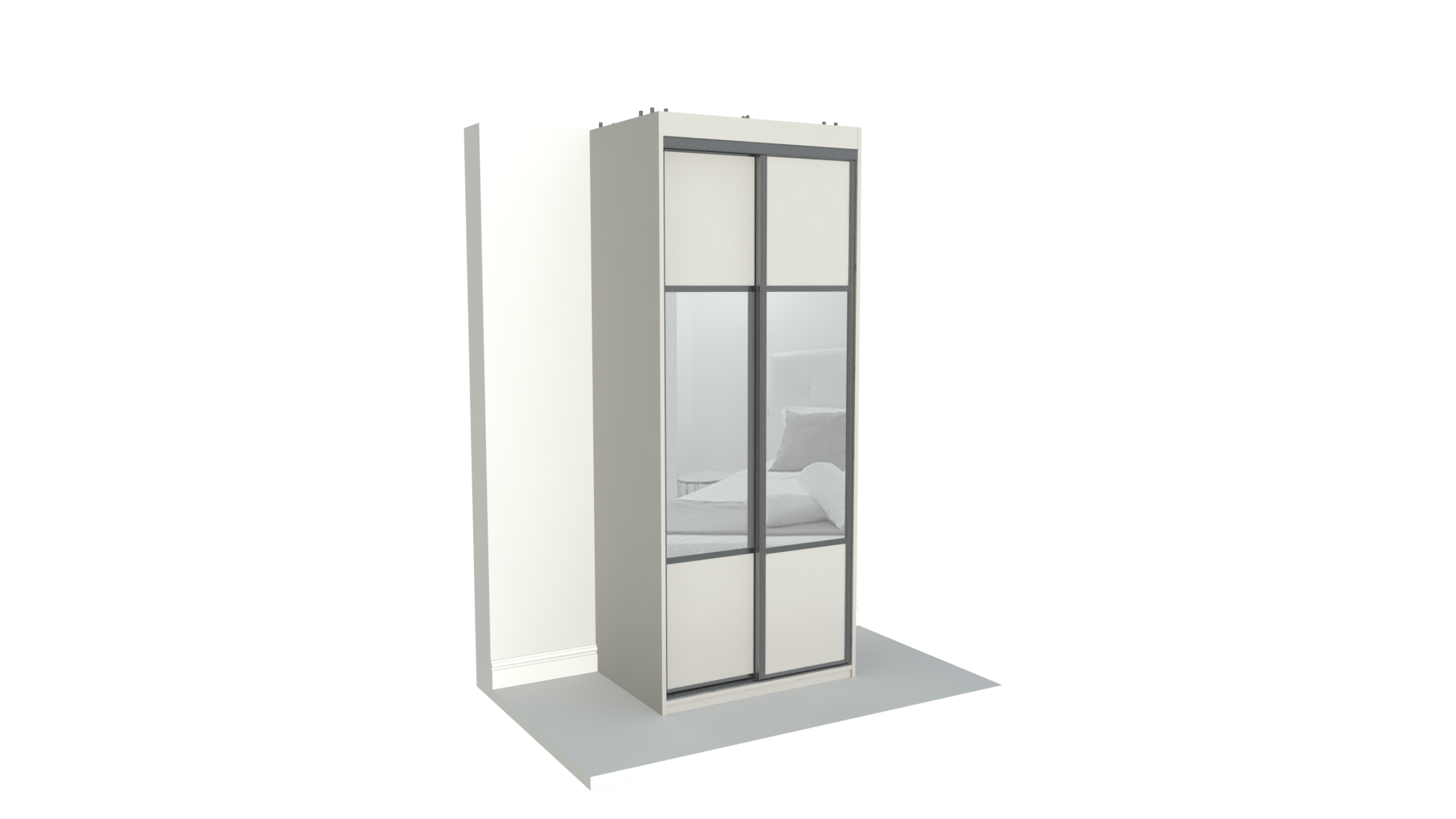 Closed corner - back wall